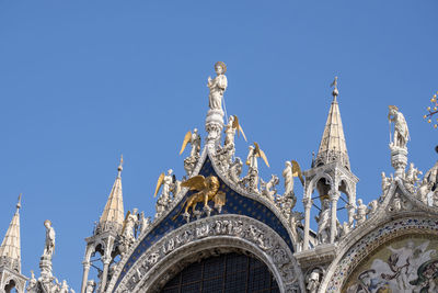 Low angle view of statue