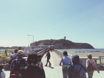 People in amusement park