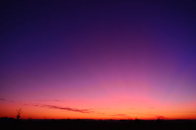 Scenic view of dramatic sky during sunset