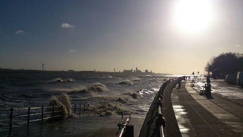 Scenic view of sea against sky