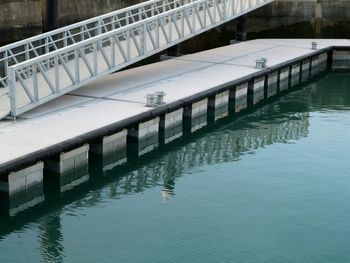 Footbridge over river