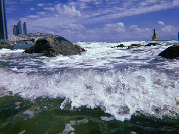 Scenic view of sea against sky