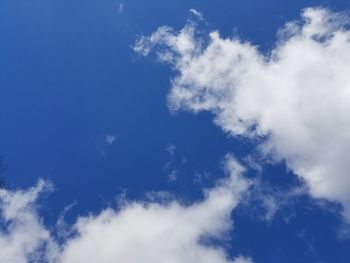 Low angle view of blue sky