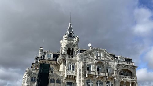 Low angle view of building against sky