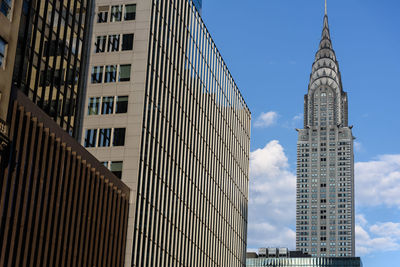 Low angle view of skyscrapers