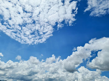 Low angle view of clouds in sky