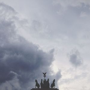 Low angle view of cloudy sky