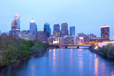 River passing through city