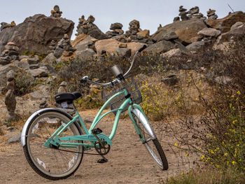 Bicycle on rock