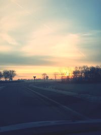 Road passing through landscape