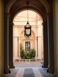 Entrance of building