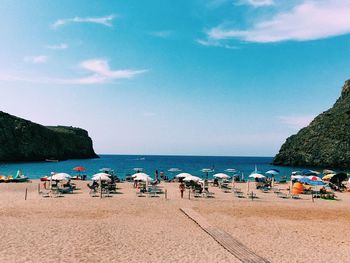 Group of people on beach