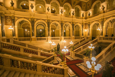 Wonderful interior of national museum of prague in czech republic