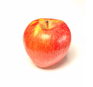 Close-up of apple against white background