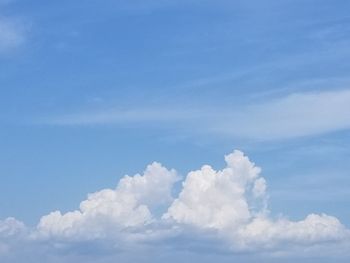 Low angle view of clouds in sky