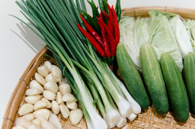 Close-up of vegetables in container