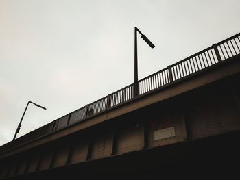 Low angle view of bridge against sky