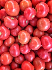 Full frame shot of tomatoes at market