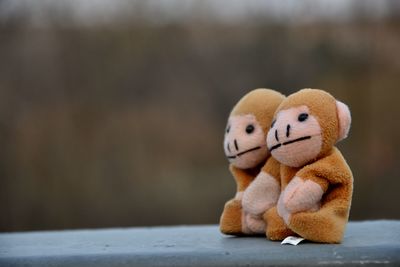 Close-up of stuffed toy on table