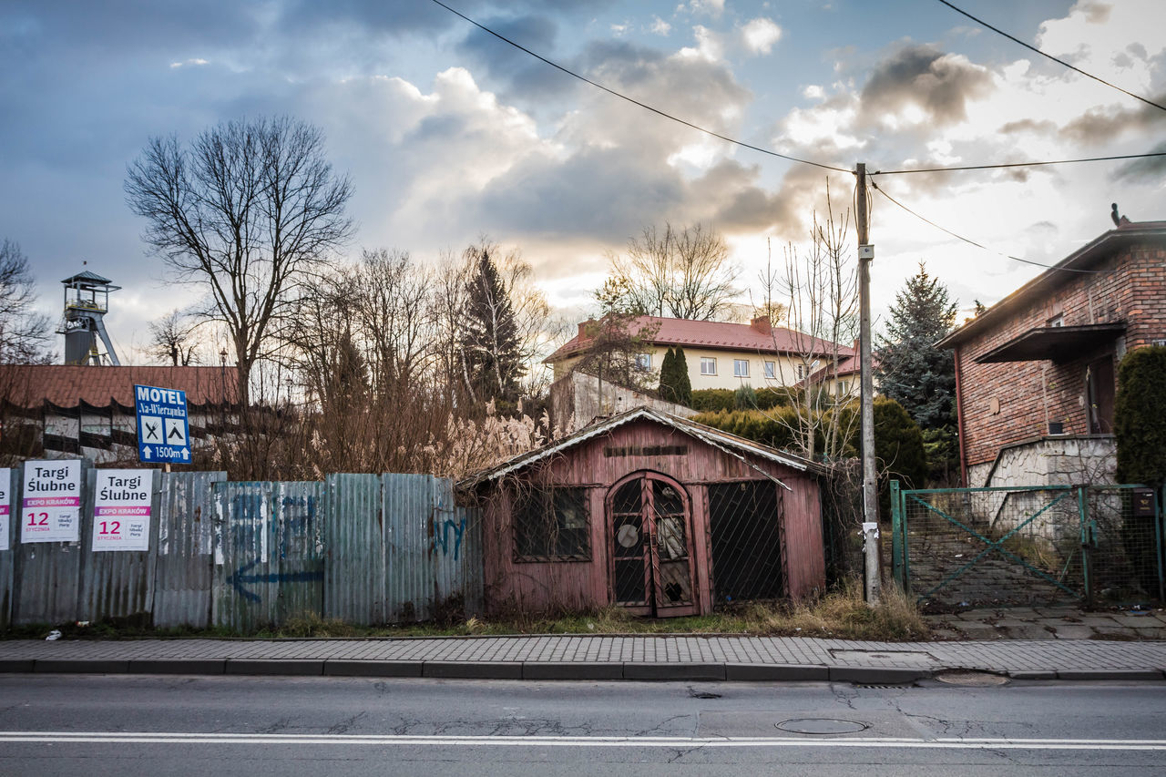 STREET AND BUILDINGS AGAINST SKY