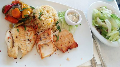 Close-up of salad in plate