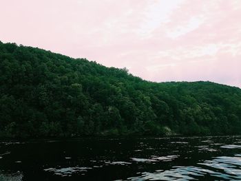 Scenic view of river against sky