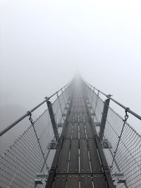 Low angle view of bridge against sky