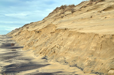 Scenic view of desert against sky