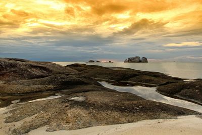 Tranquil seascape from indonesia