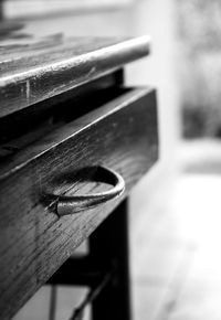 Close-up of wooden door