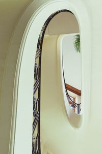 Low angle view of spiral staircase