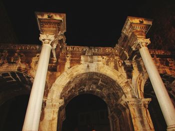 Low angle view of historical building