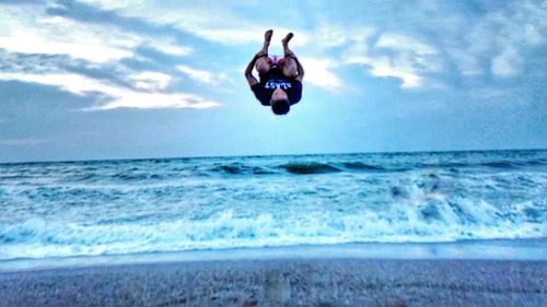 Scenic view of sea against sky