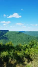 Scenic view of landscape against cloudy sky