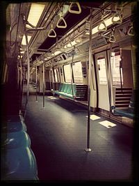 Interior of train