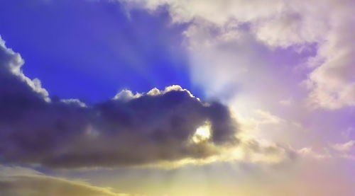 Low angle view of clouds in sky