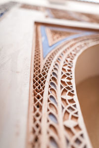 High angle view of text on table