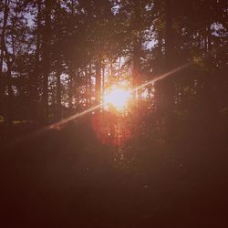 Close-up of sun during sunset