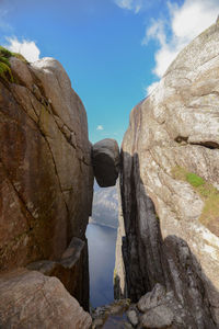 View of rock formations