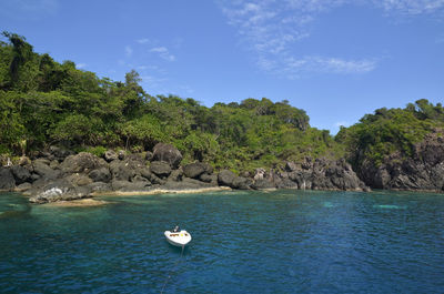 Scenic view of sea against sky