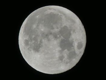 Close-up of moon against black sky