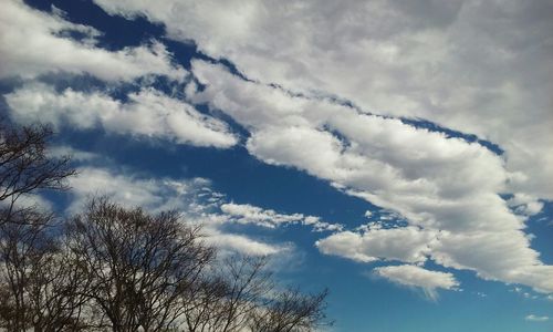 Low angle view of cloudy sky