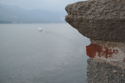 Rock formation against sky