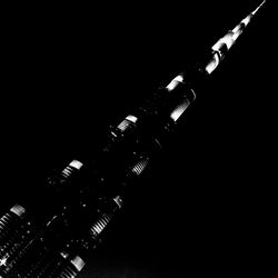 Low angle view of illuminated building