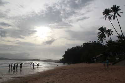 Group of people on beach