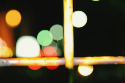 Defocused image of illuminated lights