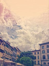 Low angle view of building against sky