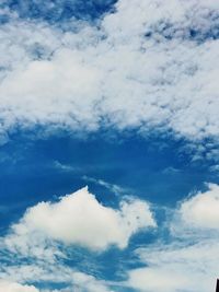 Low angle view of clouds in sky