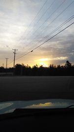 Scenic view of dramatic sky during sunset