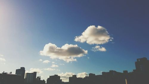 Low angle view of built structure against clear sky